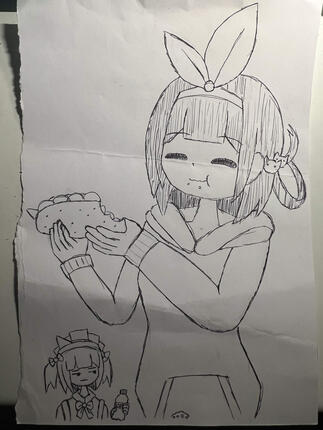 Ayamy Eating Chicago Hot Dog - 5/19/24 (This was given to Ayamy at ACEN)
